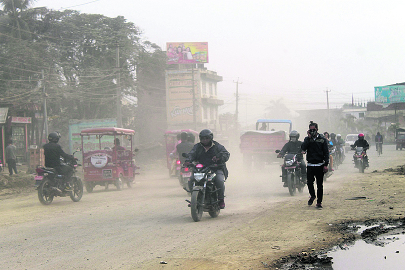 Dust problem in Biratnagar turns acute